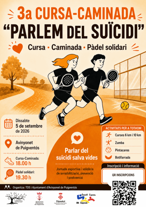 CARTELL CURSA 26 QR NEGRA