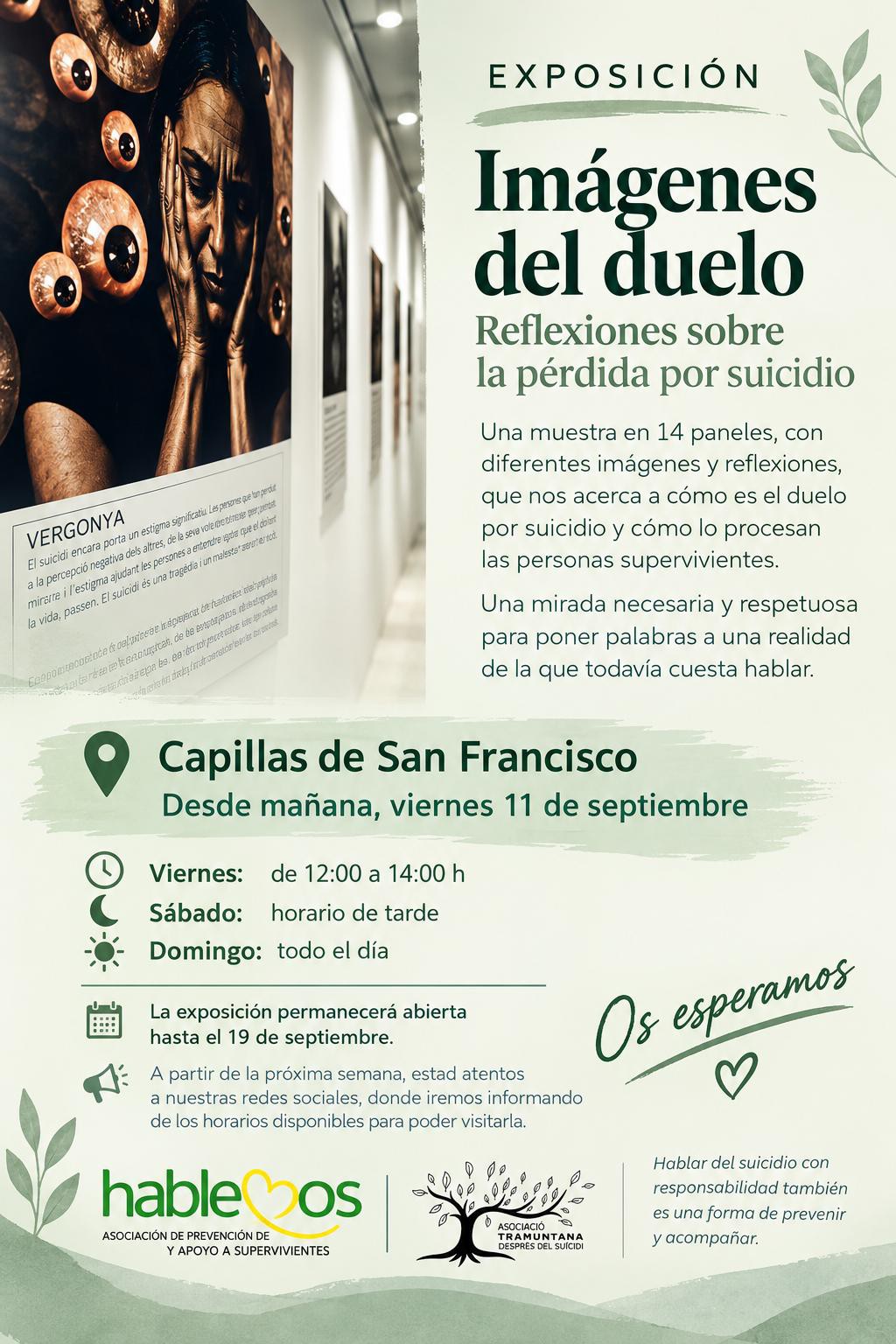 Cartell de l’exposició Imatges del Dol a Àvila